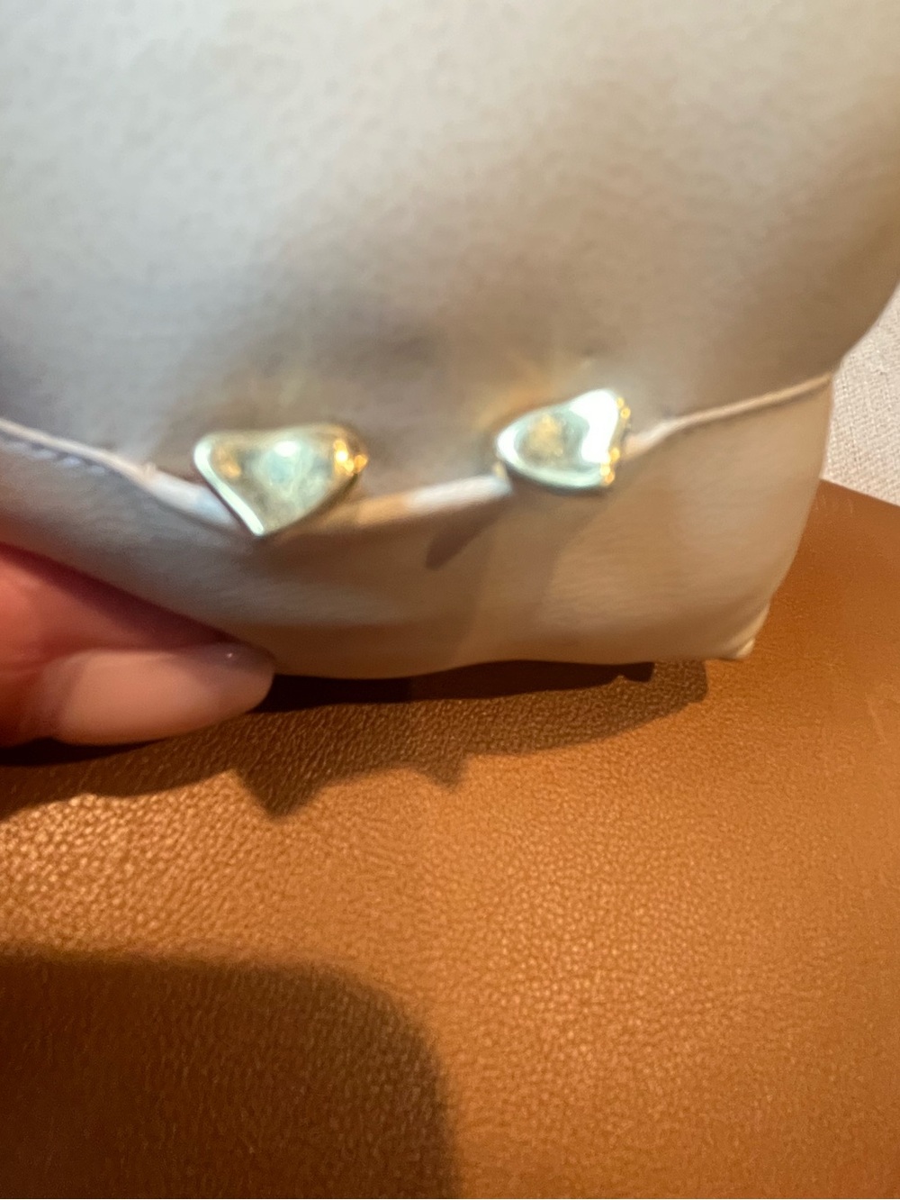 Authentic Elsa Piretti for Tiffany vintage 18ct 
Gold Heart Stud Earrings